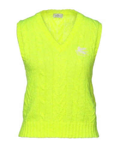 ETRO Jumper Yellow 67% Mohair wool, 28% Nylon, 5% Wool