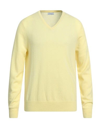 MALO Pullover OPTIMUM Giallo pastello 70% Lana, 30% Cachemire