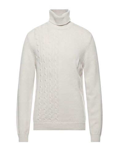 ALPHA STUDIO Polo neck Beige 70% Wool, 30% Cashmere
