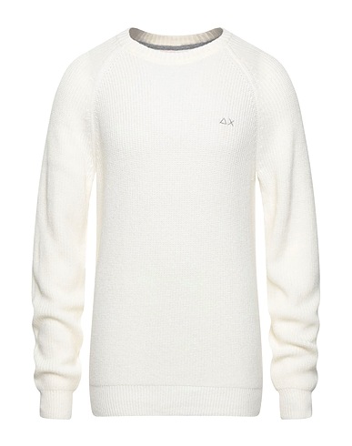 SUN 68 Jumper White 47% Merino Wool, 38% Viscose, 10% Polyamide, 5% Cashmere