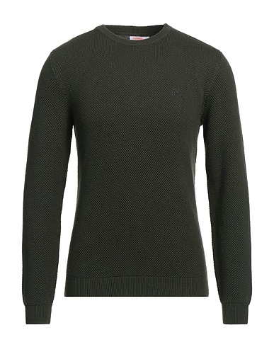 SUN 68 MAGLIERIA Verde militare 50% Lana Merino, 50% Cotone
