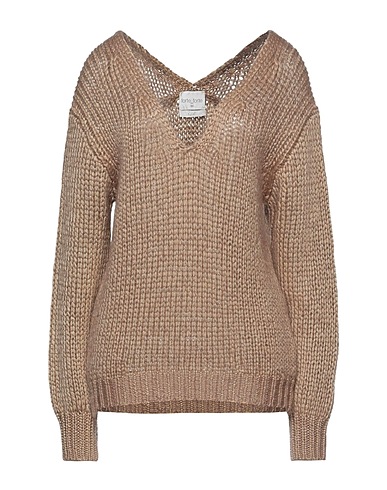FORTE_FORTE Jumper Camel 42% Silk, 35% Mohair wool, 23% Cashmere
