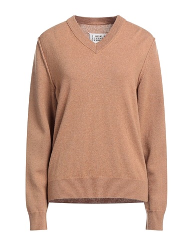 MAISON MARGIELA Cashmere blend Camel 100% Cashmere
