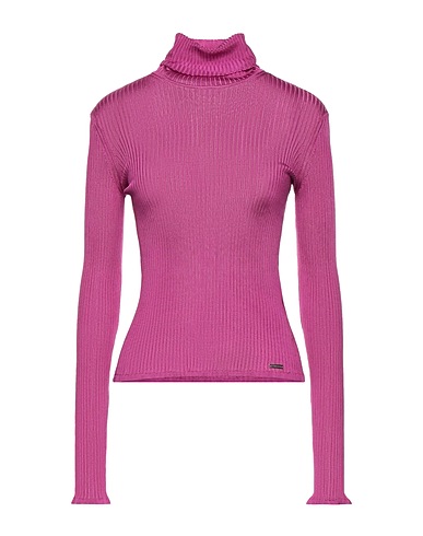 DSQUARED2 Polo neck Fuchsia 100% Silk