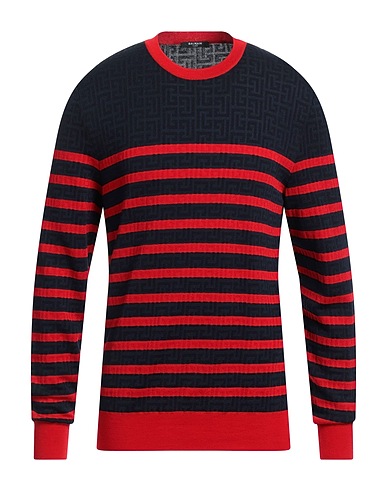 BALMAIN Sweater Navy 37% Wool, 35% Virgin Wool, 22% Viscose, 6% Polyamide