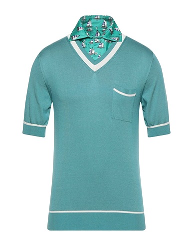 DOLCE&GABBANA Sweater Turquoise 100% Silk