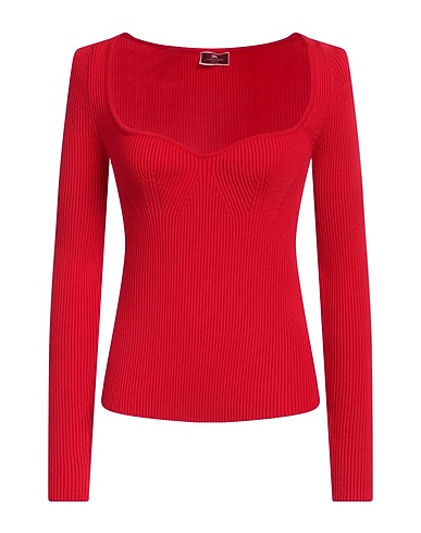 ELISABETTA FRANCHI Pullover Rosso 70% Viscosa, 30% Poliestere