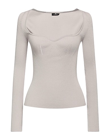 ELISABETTA FRANCHI Pullover Grigio chiaro 70% Viscosa, 30% Poliestere