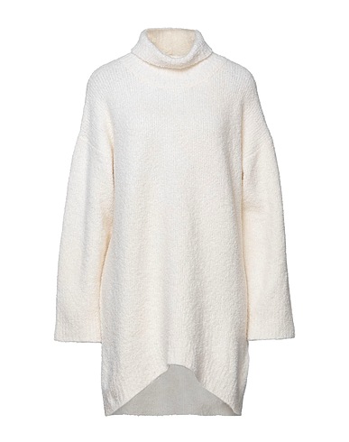 DONDUP Polo neck Ivory 73% Wool, 13% Polyamide, 12% Cashmere, 2% Elastane