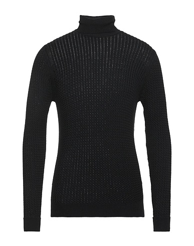 SEINSE Polo neck Black 50% Polyester, 20% Acrylic, 20% Nylon, 10% Merino Wool