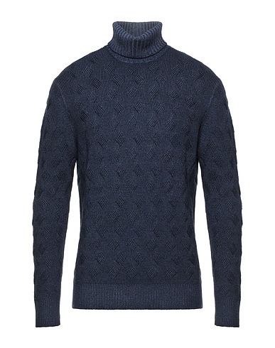 GRAN SASSO Polo neck Midnight blue 100% Virgin Wool