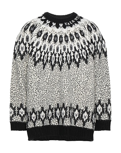 VALENTINO GARAVANI Jumper Black 100% Virgin Wool, Cotton, Acrylic