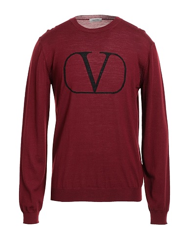 VALENTINO GARAVANI Jumper Plum 100% Virgin Wool