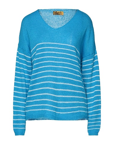 EBARRITO Pullover Azzurro 50% Acrilico, 30% Poliammide, 10% Lana, 10% Lana mohair