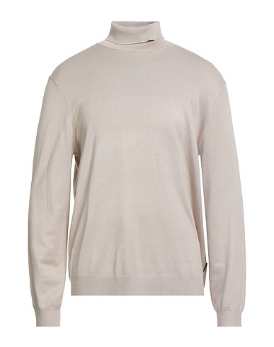 ONLY & SONS Polo neck Beige 78% Livaeco by Birla Cellulose™, 22% Polyester