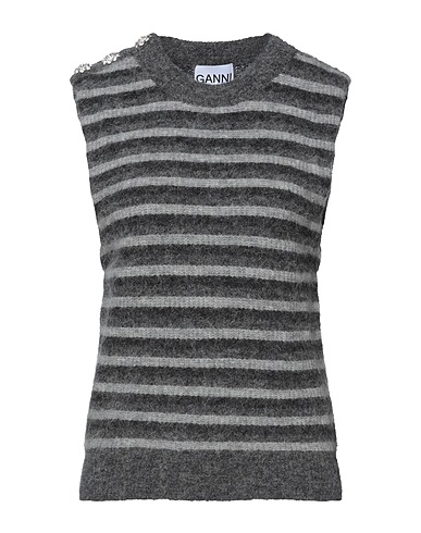 GANNI Jumper Grey 32% Alpaca wool, 32% Merino Wool, 30% Polyamide, 6% Elastane