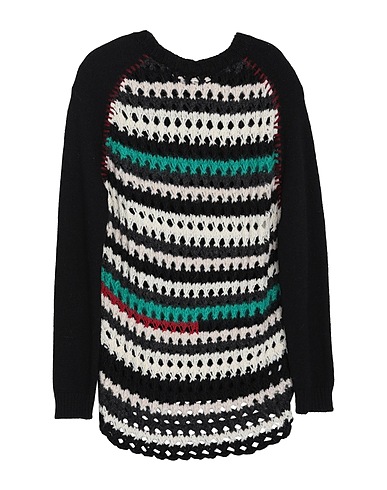 MARNI Jumper Black 37% Wool, 32% Synthetic fibers, 25% Alpaca wool, 4% Mohair wool, 2% Cotton
