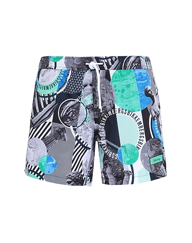 BIKKEMBERGS Swim shorts Black 100% Polyester