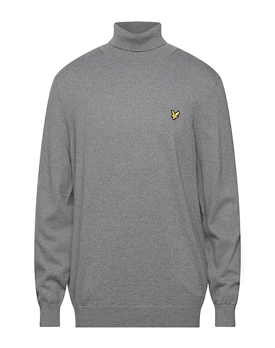 LYLE & SCOTT Polo neck Grey 85% Cotton, 15% Wool