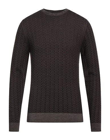 JEORDIE'S Pullover Marrone 100% Lana Merino