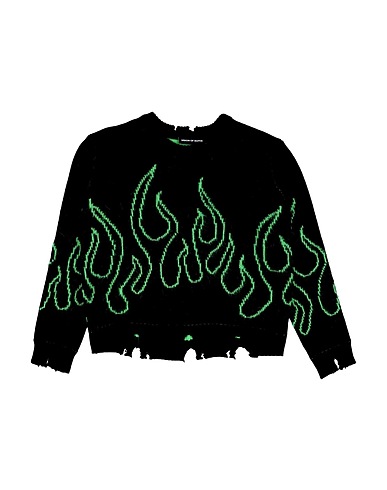VISION OF SUPER Jumper Black 45% Acrylic, 30% Merino Wool, 15% Mohair wool, 10% Polyamide