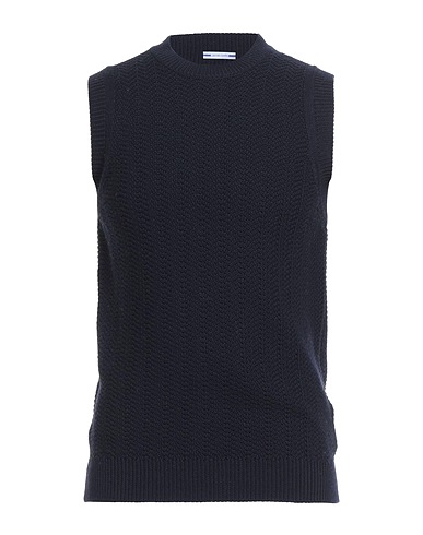 JACOB COHЁN Maglia Gilet Blu notte 100% Lana Vergine