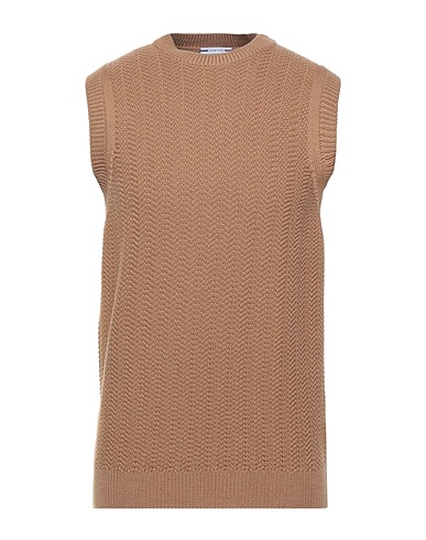 JACOB COHЁN Jumper Camel 100% Virgin Wool