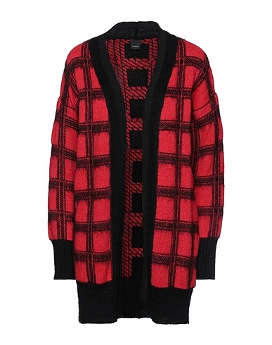 PINKO Cardigan Red Acrylic, Polyamide, Mohair wool, Alpaca wool, Viscose