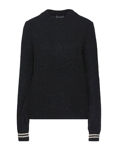 EMPORIO ARMANI Sweater Black 44% Polyamide, 34% Alpaca wool, 22% Wool