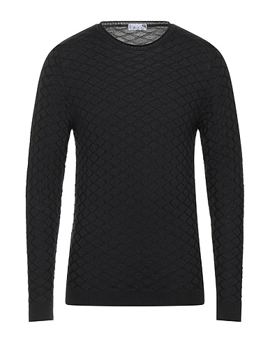 AVIGNON Pullover Nero 50% Lana Merino, 50% Acrilico