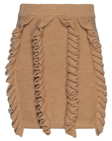 JIJIL Mini skirt Camel 70% Acrylic, 30% Virgin Wool