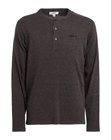 PHIPPS Pullover Dunkelbraun 95% Organische Baumwolle, 5% Recycling-Kaschmir