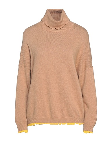 SEMICOUTURE Turtleneck Camel 35% Polyamide, 30% Wool, 30% Viscose, 5% Cashmere