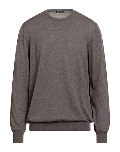 BARBA Napoli Pullover Tortora 100% Lana Vergine