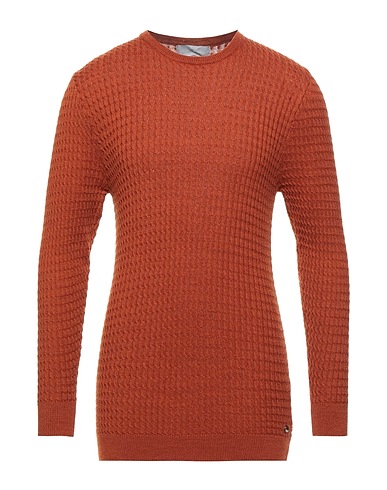 LES COPAINS Jumper Rust 40% Cotton, 30% Acrylic, 30% Wool