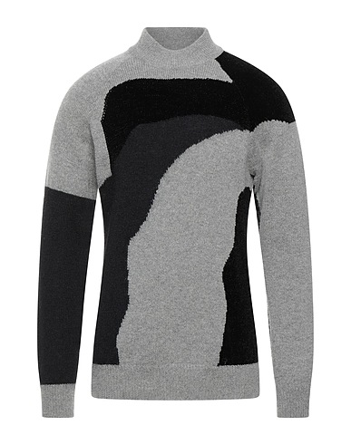 EMPORIO ARMANI Polo neck Grey 46% Alpaca wool, 26% Polyamide, 16% Viscose, 11% Mohair wool, 1% Wool