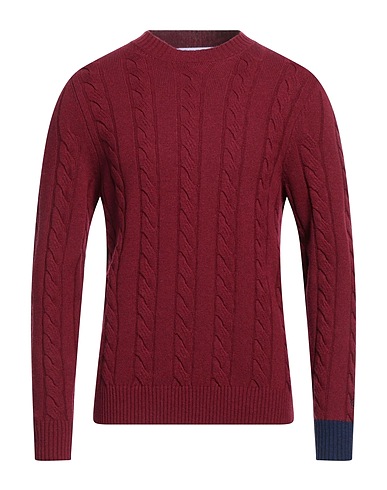 MQJ Pullover Bordeaux 35% Polyamid, 30% Wolle, 30% Viskose, 5% Kaschmir