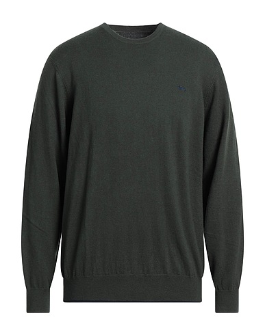 HARMONT & BLAINE Pullover Verde scuro 50% Cotone, 50% Lana