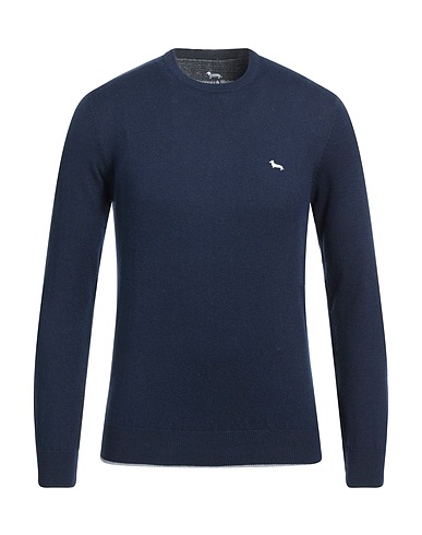 HARMONT & BLAINE Jumper Midnight blue 50% Cotton, 50% Wool