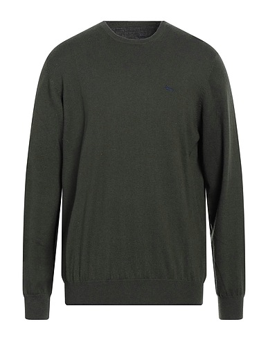 HARMONT & BLAINE Jumper Military green 50% Cotton, 50% Wool
