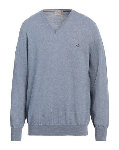 BROOKSFIELD Jumper Sky blue 100% Virgin Wool