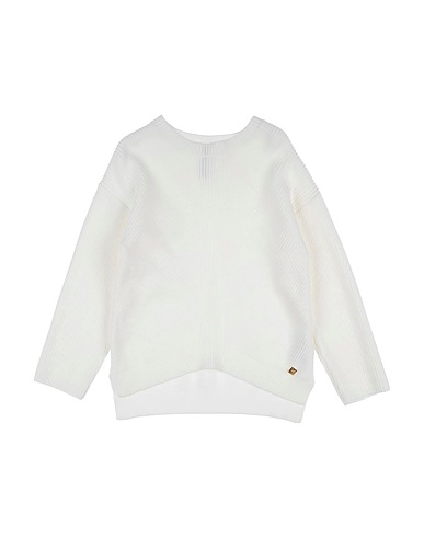 MANILA GRACE Sweater White 42% Viscose, 30% Nylon, 28% Polyester