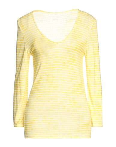 MAJESTIC FILATURES T-shirt Giallo 70% Viscosa, 30% Lino