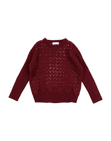 BYBLOS Sweater Burgundy 50% Acrylic, 40% Nylon, 10% Wool