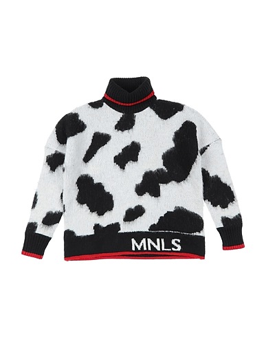 MONNALISA Polo neck Black 35% Polyester, 33% Wool, 32% Polyamide