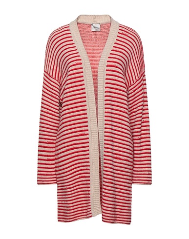 ALYSI Cardigan Red 50% Wool, 50% Acrylic