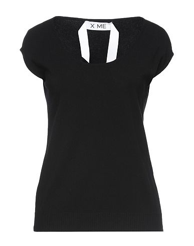 X ME Pullover Nero 70% Viscosa, 30% Poliestere