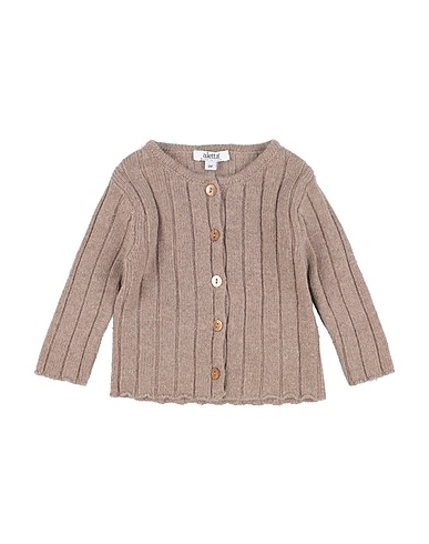 ALETTA Cardigan Light brown 42% Wool, 28% Viscose, 14% Polyamide, 9% Metallic fiber, 7% Cashmere