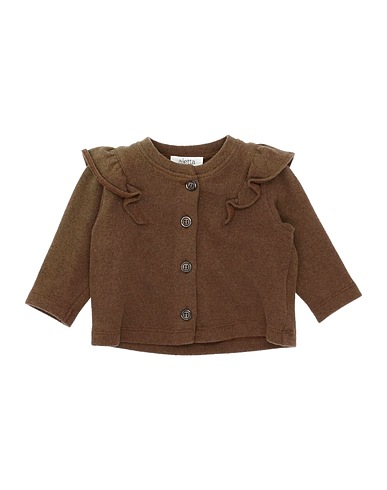 ALETTA Cardigan Khaki 80% Cotton, 11% Acrylic, 4% Elastane, 3% Viscose, 2% Polyamide