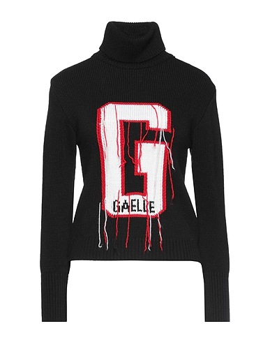 GAëLLE Paris Polo neck Black 75% Polyacrylic, 25% Wool
